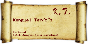 Kengyel Teréz névjegykártya